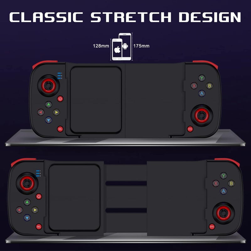 Megadream Mobile Game Controller Gamepad for iPhone iOS Android PC: Works with iPhone 17/16/15/14/13/12/11, iPad, Samsung Galaxy, TCL, Tablet, Call of Duty, Diablo Immortal - Directly Play (Black) - Image 4